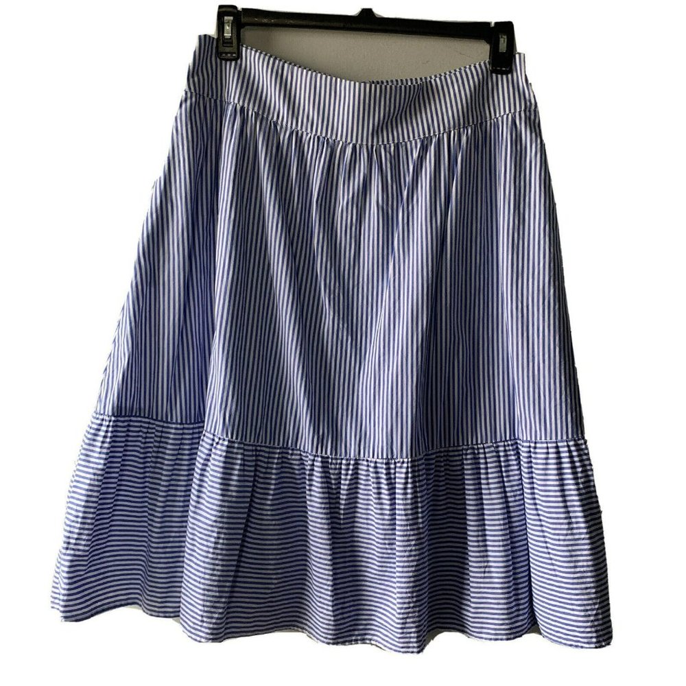 j crew skirt 14 stripes knee length Prairie